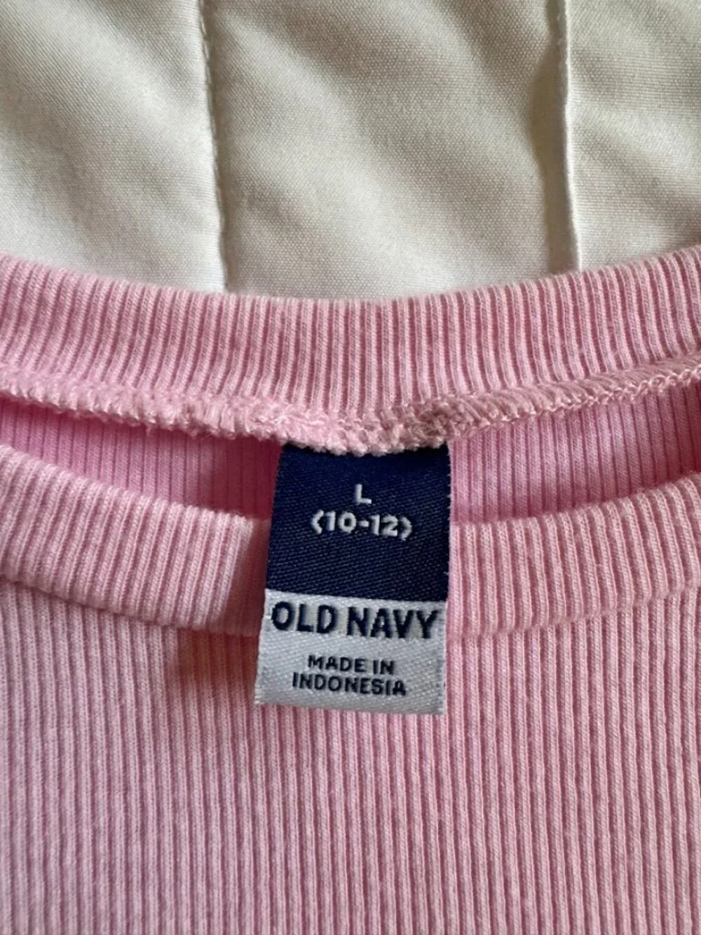 Old Navy Girls Size Large 10/12 Pink Ruffle Short Sleeve Blouse